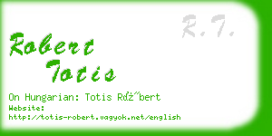 robert totis business card